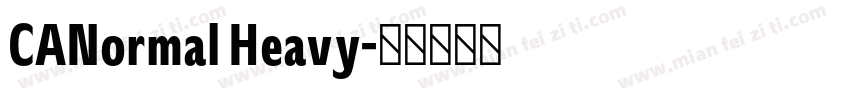 CANormal Heavy字体转换